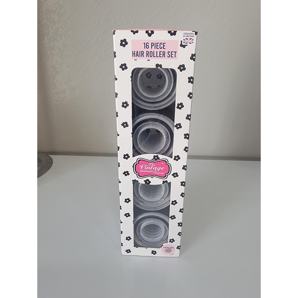The Vintage Cosmetic Company 16 Pc Hair Roller Set New In Box